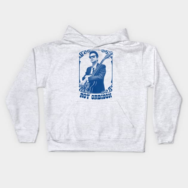 Roy Orbison /// Vintage Aesthetic Design Fanart Kids Hoodie by DankFutura